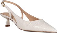 Dune London Cyan Slingback Pointed Toe Kitten Heel Pump
