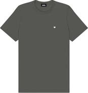 Dalix Mens Lil Heart Midweight Cotton Tee