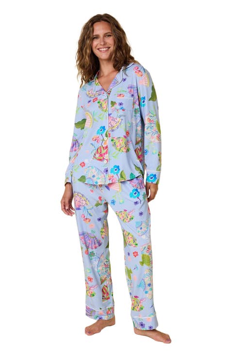 Pima Knit Pajama Set Conversational