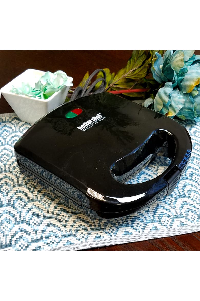 Nonstick Portable Waffle Maker, Alternate, color, Black