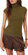 Reformation Pien Funnel Neck Knit Top