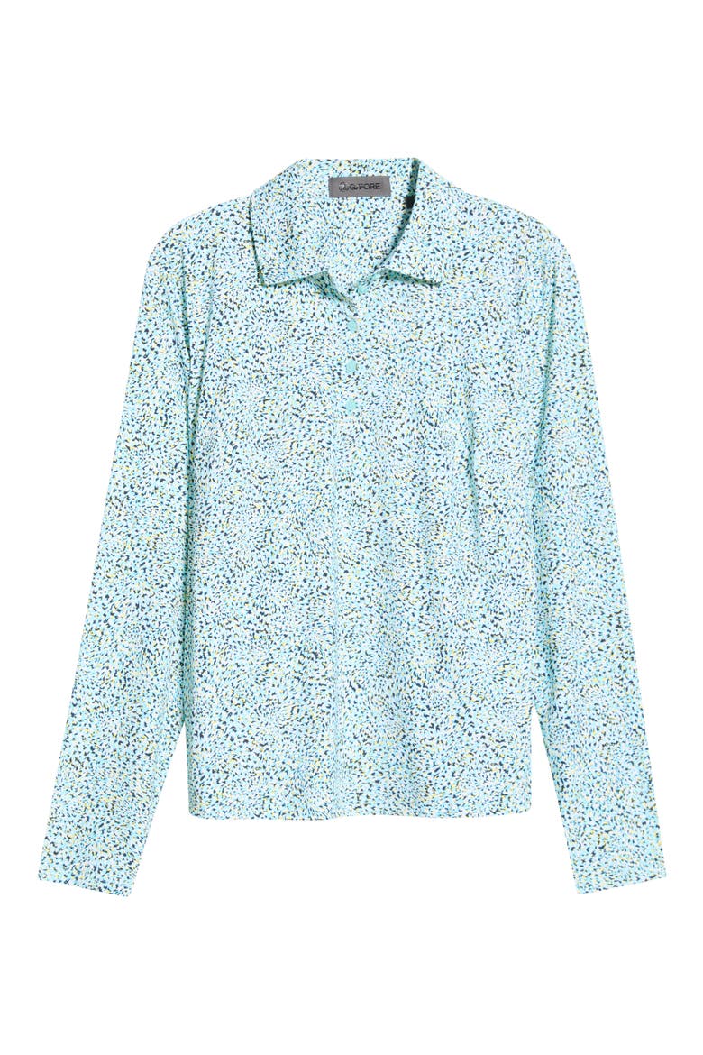 Fireworks Print Performance Polo, Alternate, color, CENOTE