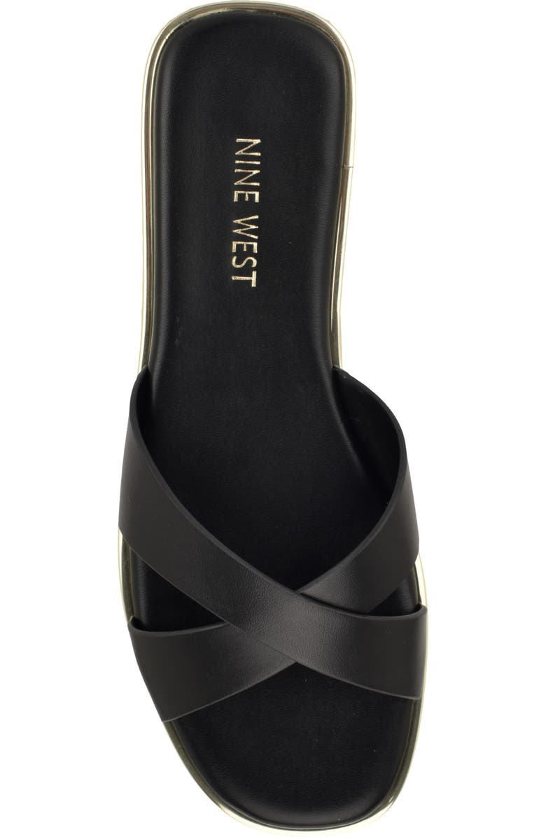 Nine West Edeny Slide Sandal, Alternate, color, Black 001