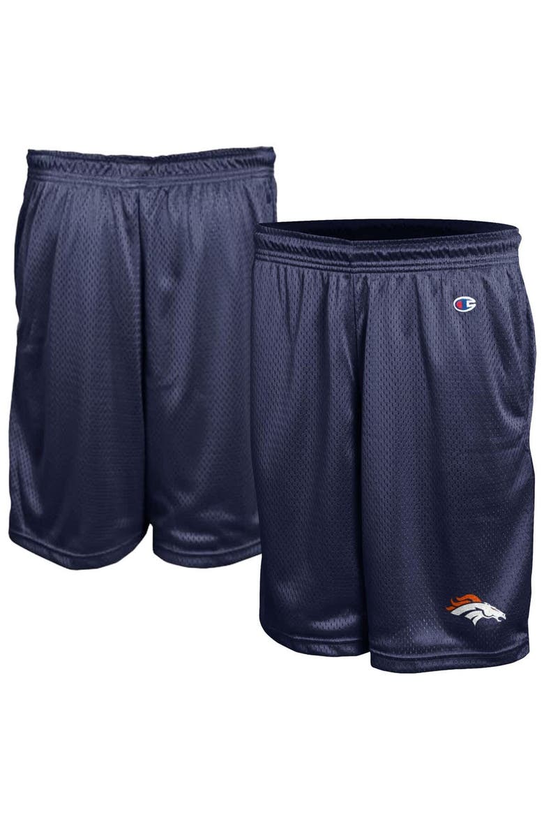 Men's Champion Navy Denver Broncos Classic Mesh Shorts, Main, color, Navy