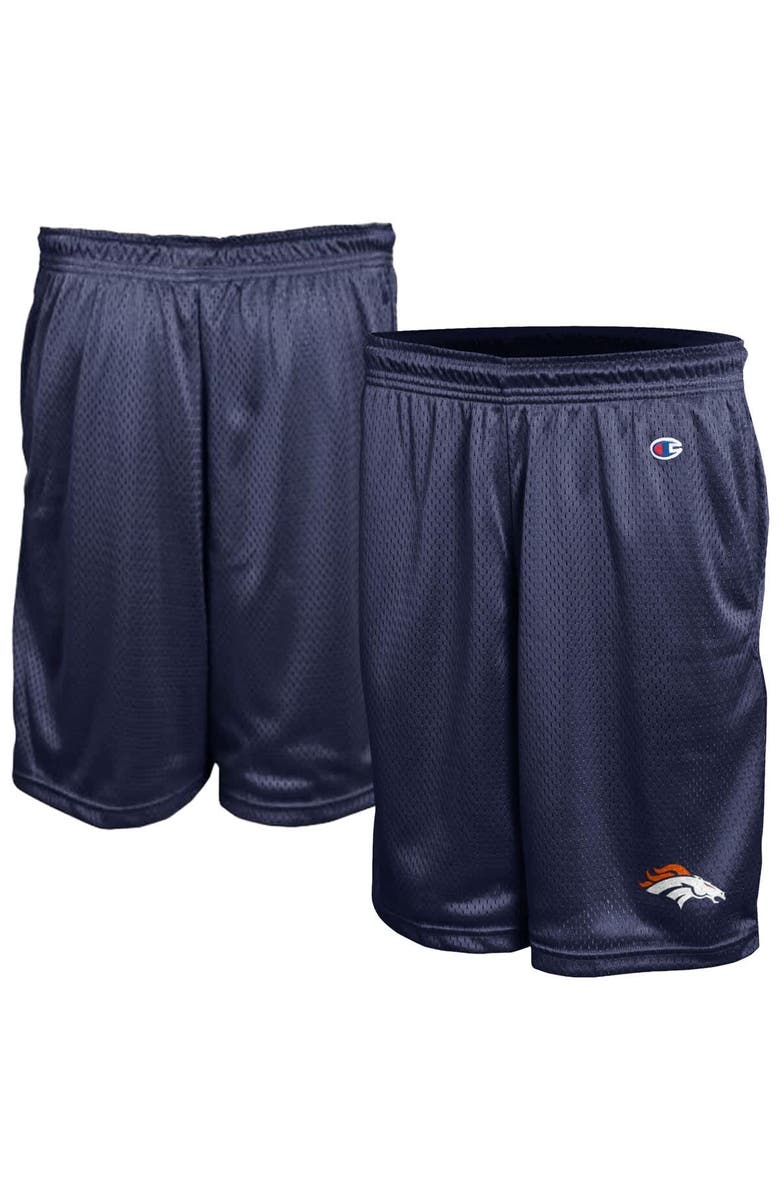Champion Men's Champion Navy Denver Broncos Classic Mesh Shorts, Main, color, Navy