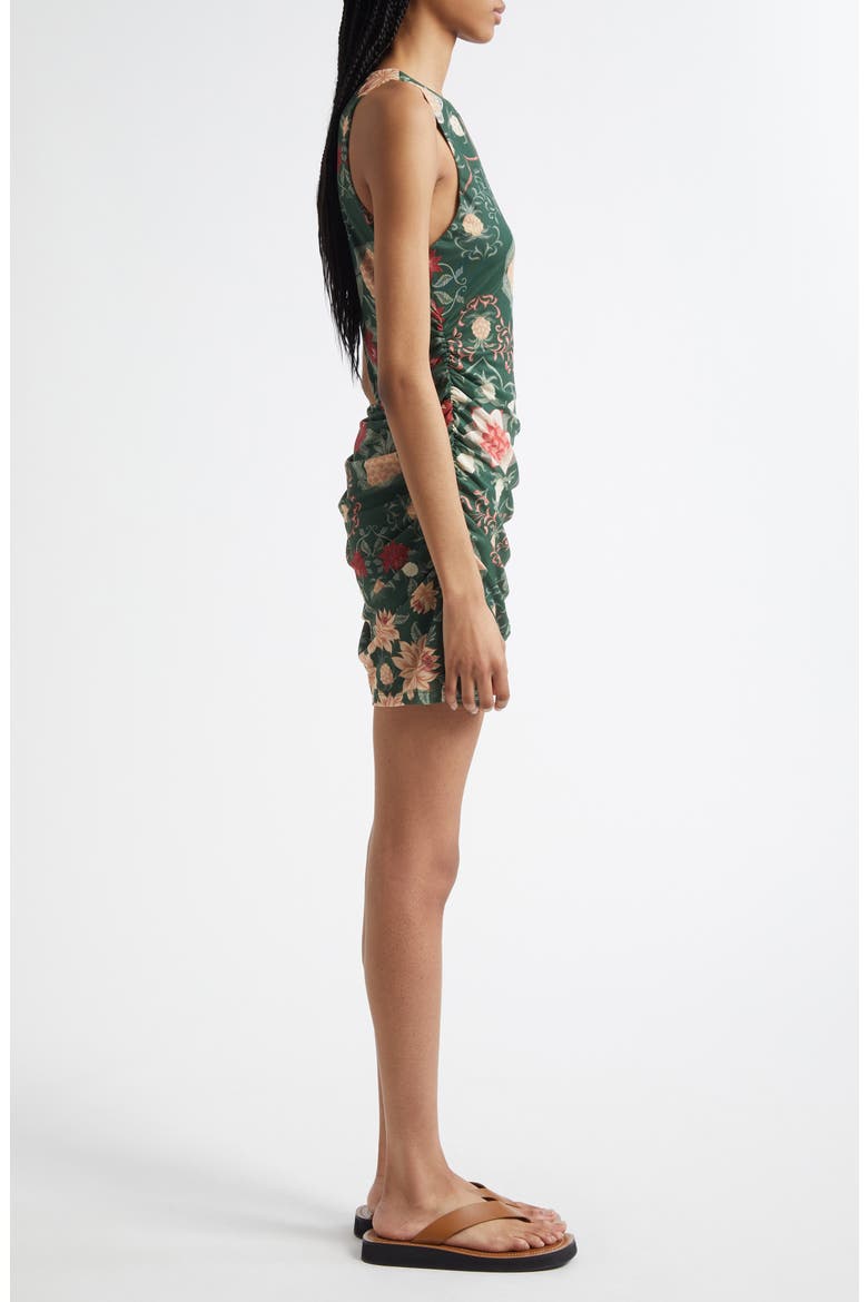 Pineapple Garden Stretch Tulle Body-Con Dress, Alternate, color, GREEN