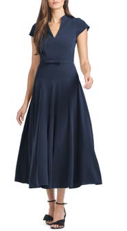 Sachin & Babi Marian Fit & Flare Midi Cocktail Dress