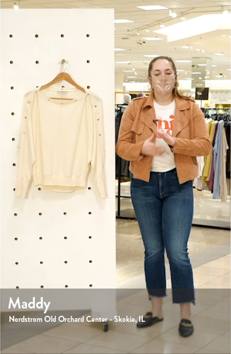 Elle Snap Detail Sweater, sales video thumbnail