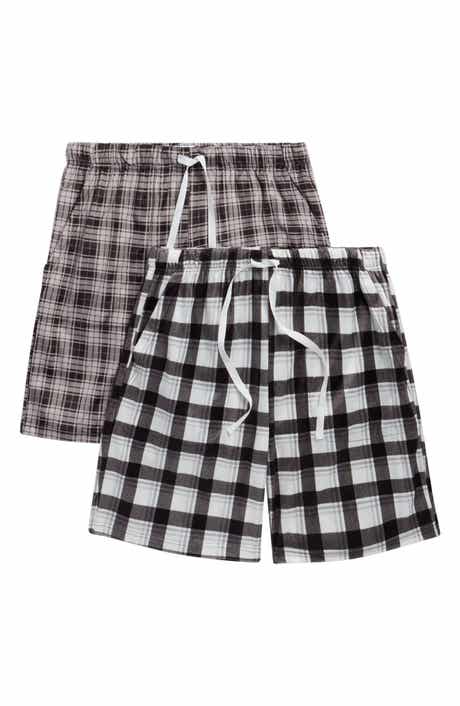GEOFFREY BEENE 2-Pack Assorted Plaid Pajama Shorts
