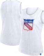 FANATICS Women's Fanatics White New York Rangers Slub Tank Top