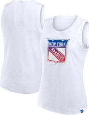 FANATICS Women's Fanatics White New York Rangers Slub Tank Top