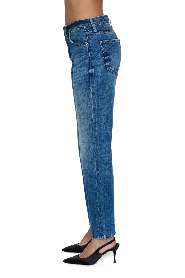 Lexi Distressed Studded Crop Barrel Jeans, Alternate, color, TRANSCEND