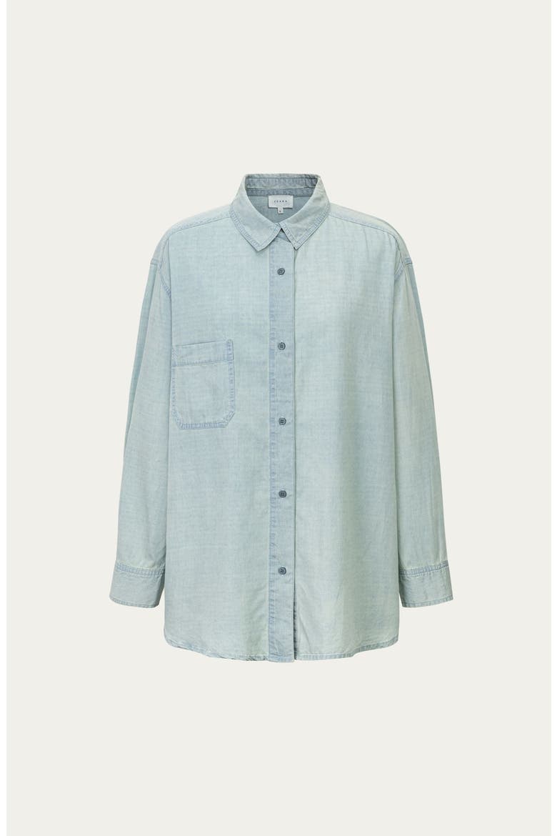 Lyricist Oversized Shirt, Alternate, color, Chambray Blue