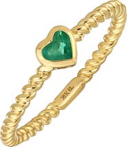 Bony Levy El Mar Emerald Heart Ring (Nordstrom Exclusive)