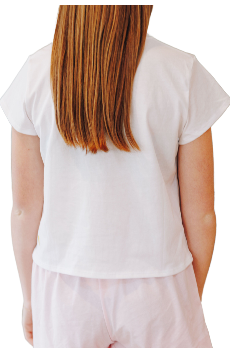 Yellowberry Breeze Cotton Short Sleeve T-Shirt, Alternate, color, Marshmallow