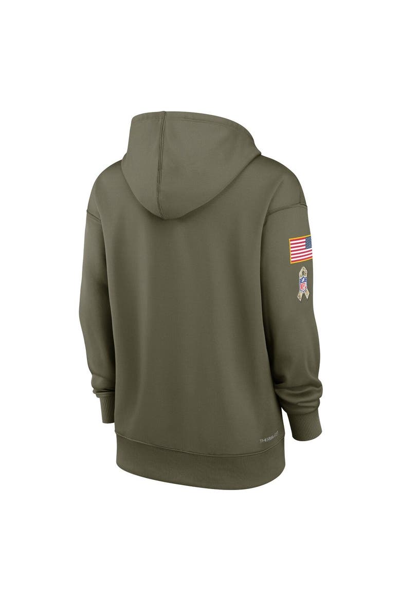 Women's Nike Olive Arizona Cardinals 2022 Salute To Service Performance Pullover Hoodie, Alternate, color, Olive