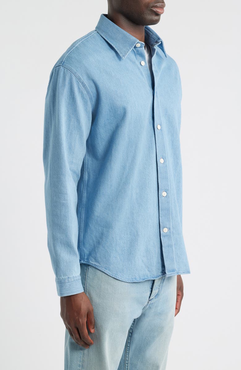 NN07 Casper 50033 Relaxed Fit Denim Button-Up Shirt, Alternate, color, Blue Denim