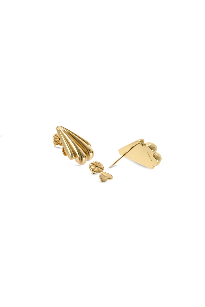 Diana Earrings, Alternate, color, Gold
