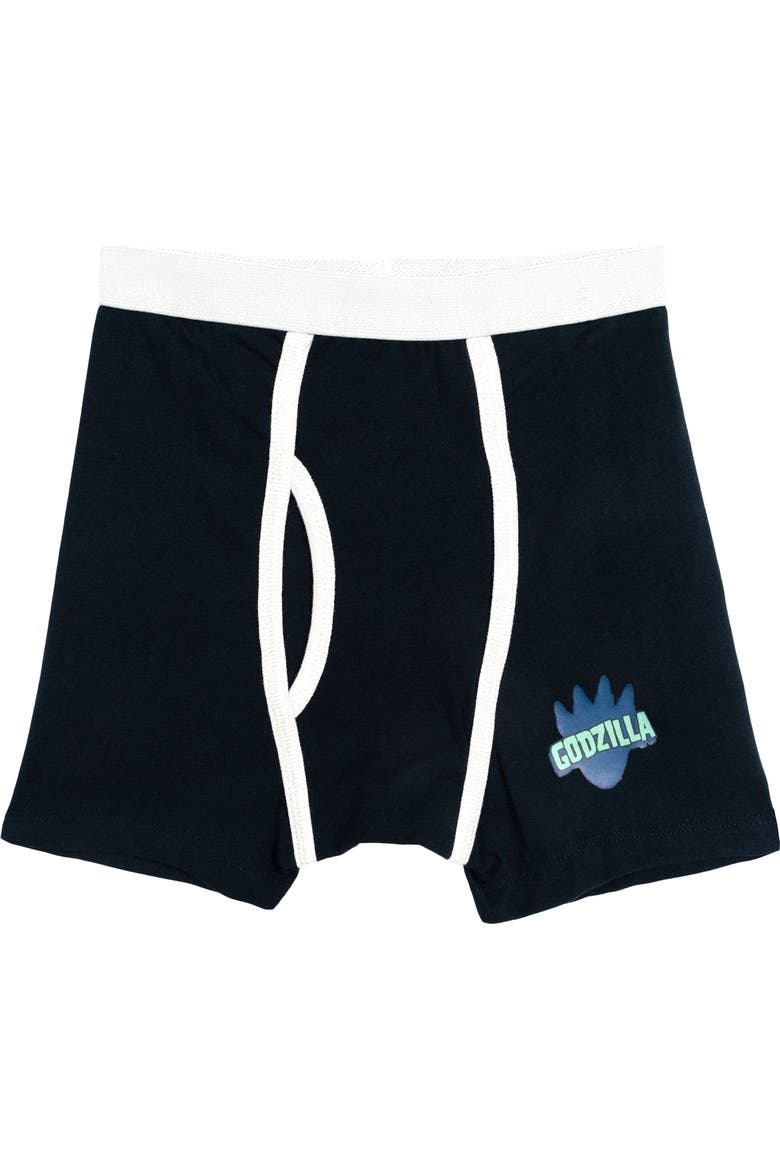 Sensory Friendly 3-pack Boxer Briefs (toddler, Little Kid & Big Kid), Alternate, color, Teal Grey Godzilla