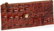 Brahmin Melbourne Croc Embossed Leather Card Wallet