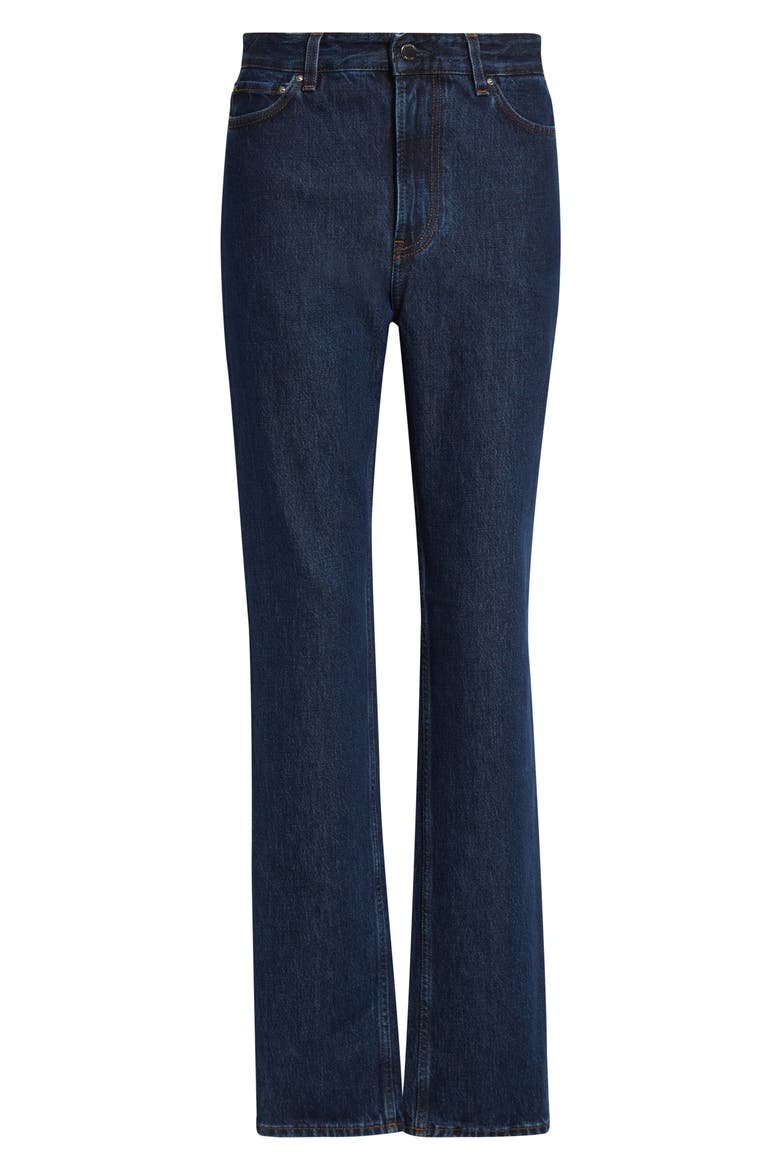 High Waist Slim Leg Jeans, Alternate, color, INDIGO
