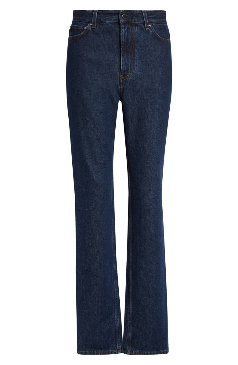 TOTEME High Waist Slim Leg Jeans, Main, color, Indigo