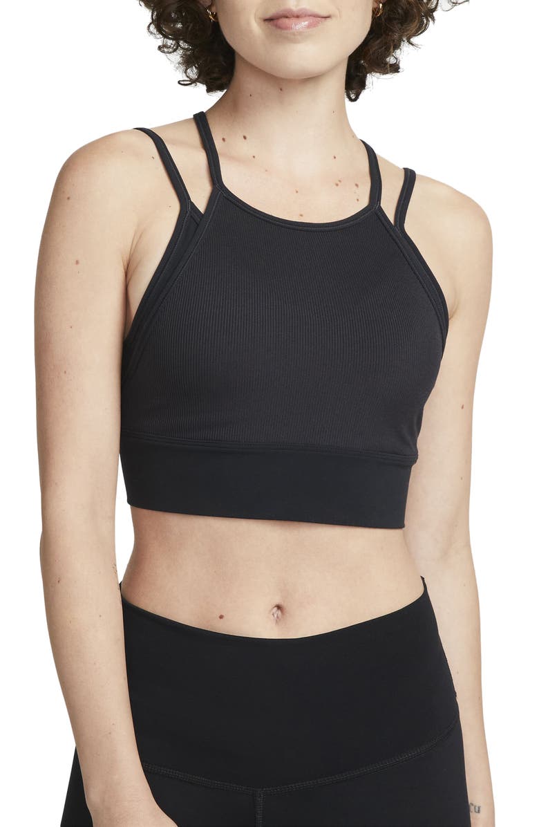 Nike Dri-FIT Indy Padded Strappy Light Support Sports Bra, Main, color, 