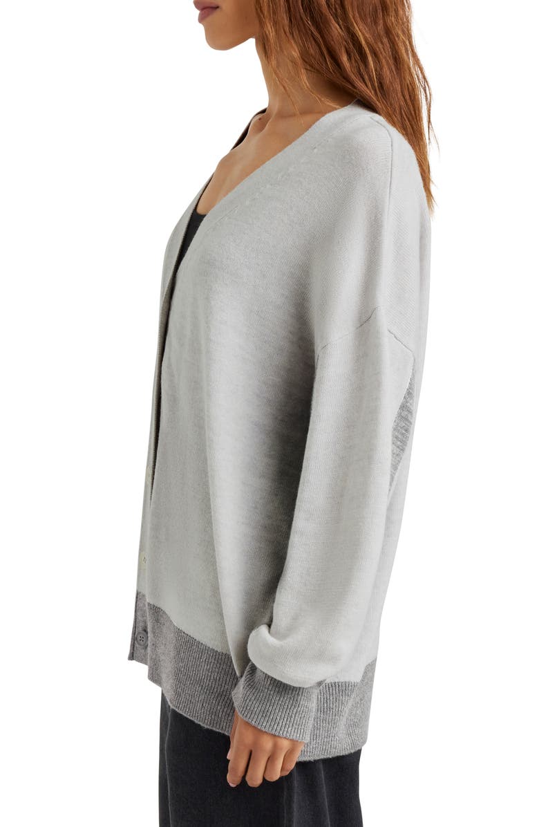 Splendid Kristen Contrast Detail Cardigan, Alternate, color, 