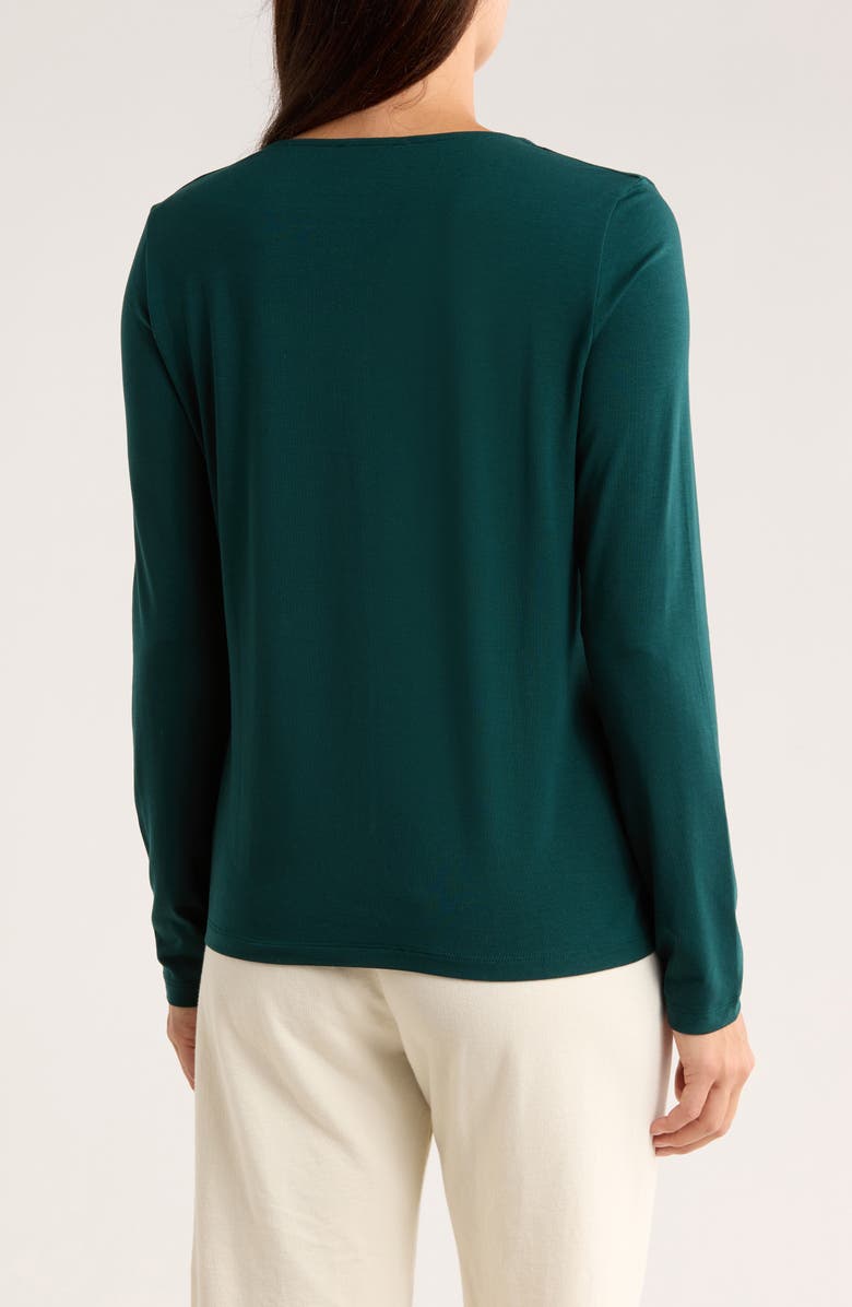 Eileen Fisher Long Sleeve V-Neck Top, Alternate, color,