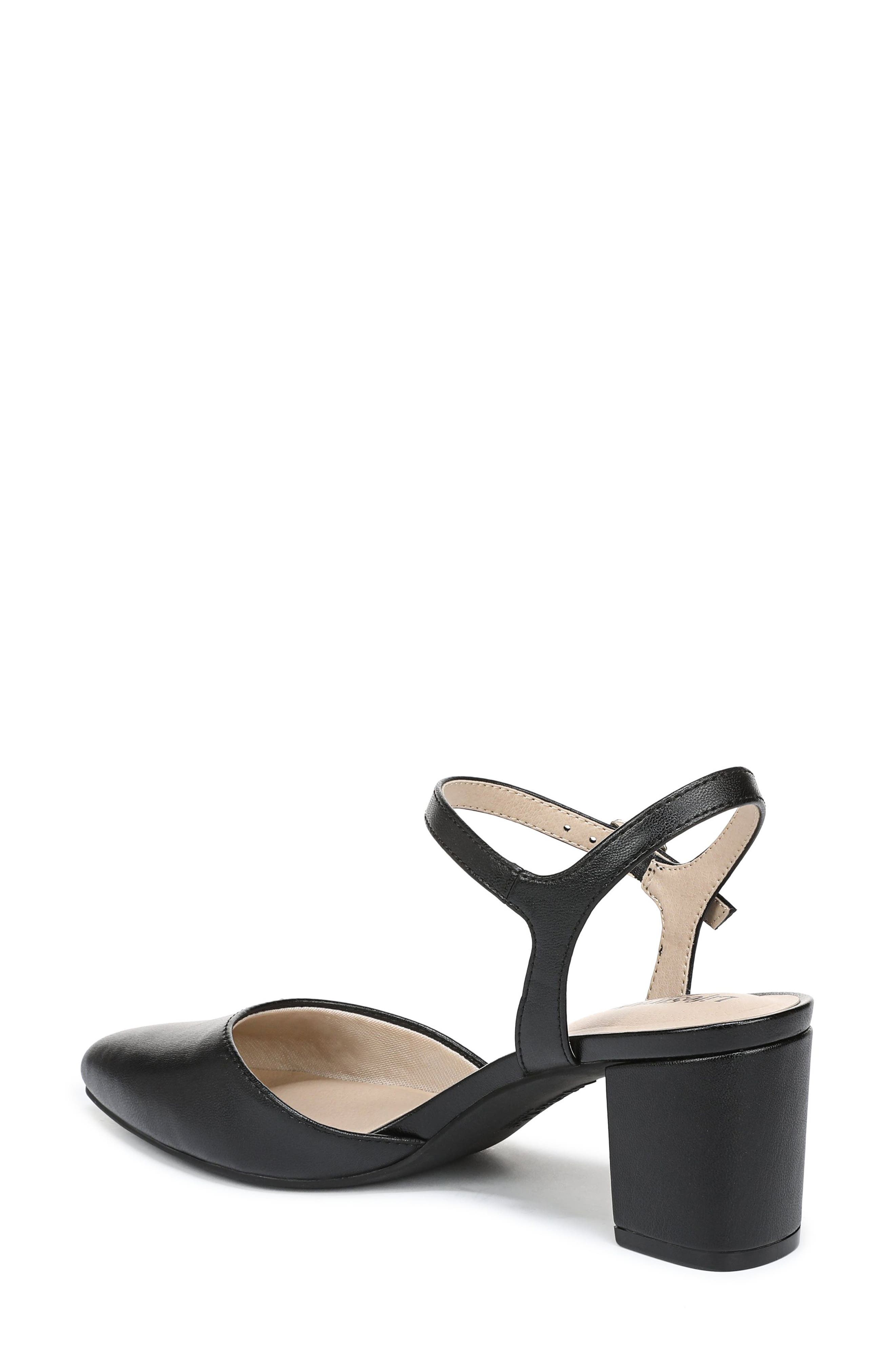 LifeStride Amaryllis Ankle Strap Pump, Alternate, color, Black