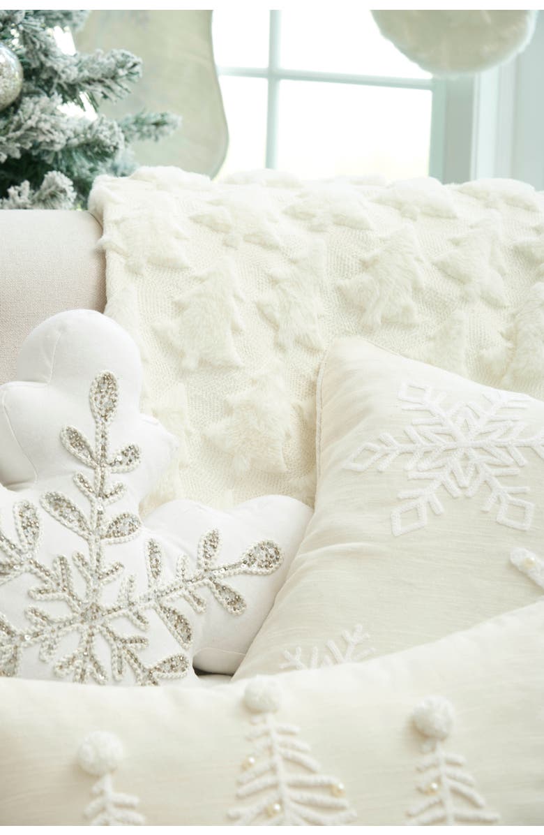 C&F Home Frosted Tree Throw Blanket, Alternate, color, White