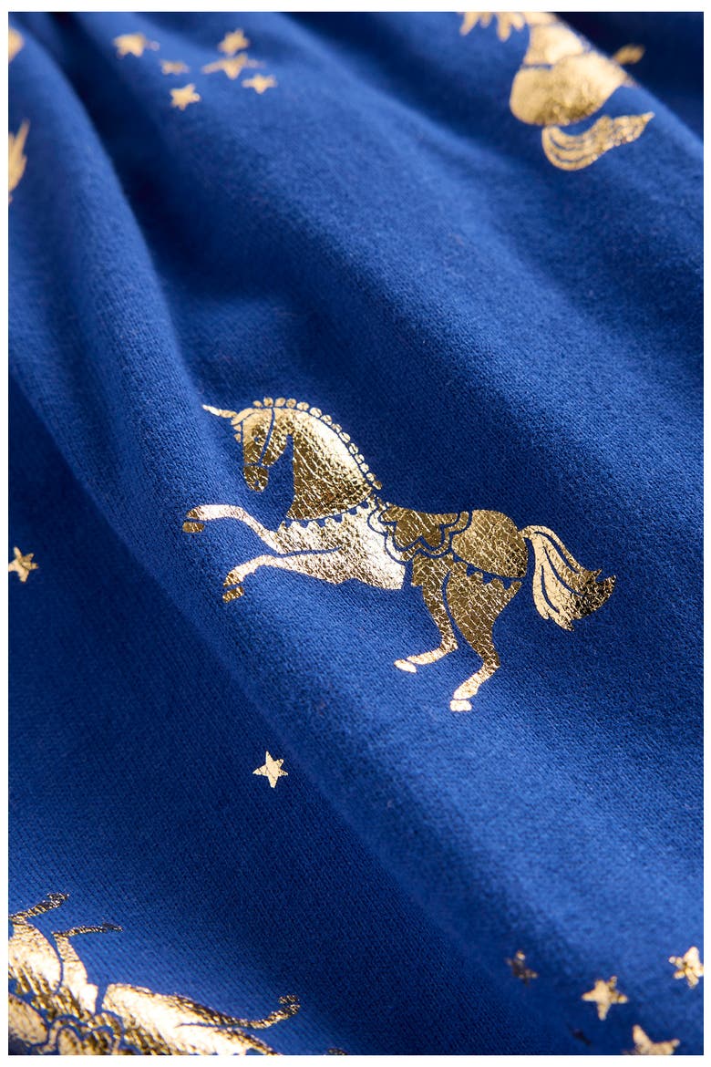 Kids' Ariel Unicorn Print Dress, Alternate, color, SAPPHIRE BLUE UNICORNS