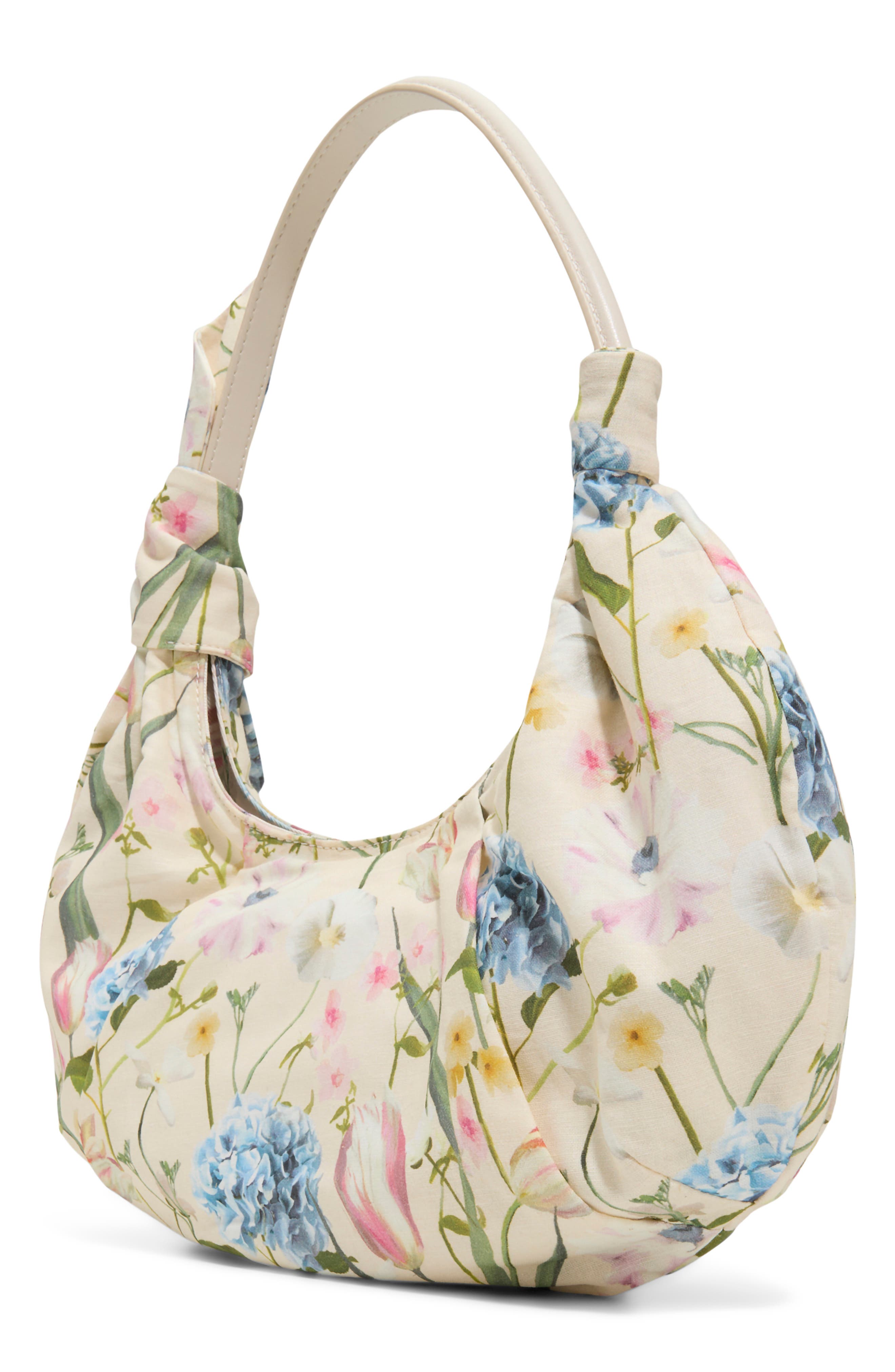 Jade Floral Print Shoulder Bag, Alternate, color, PASTEL MULTI
