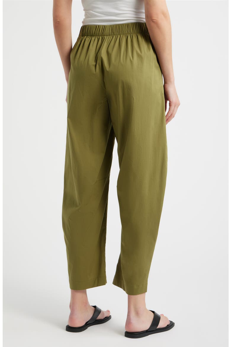 Barrel Leg Pants, Alternate, color, BAY LEAF