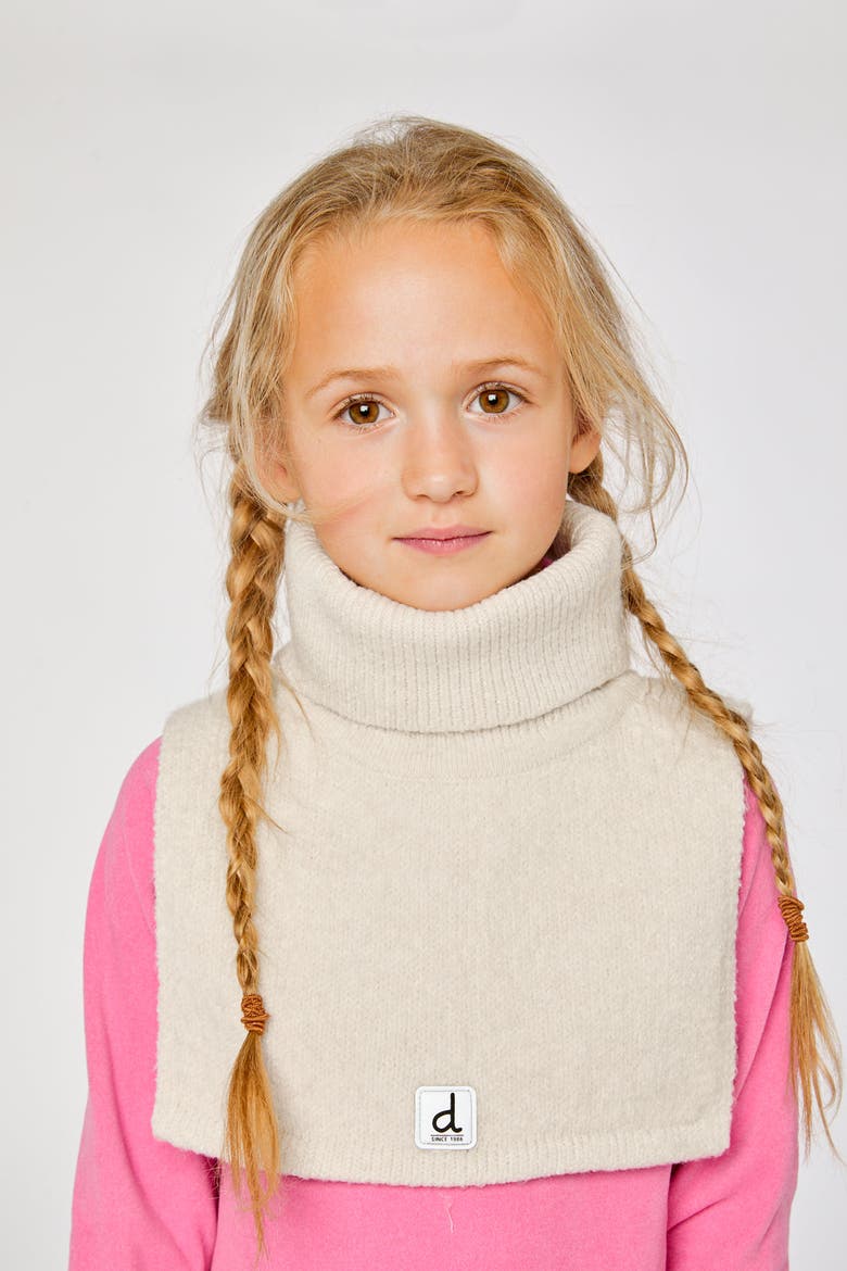 Foldover Knit Fleece Lined Turtle Neckwarmer, Alternate, color, Off-White
