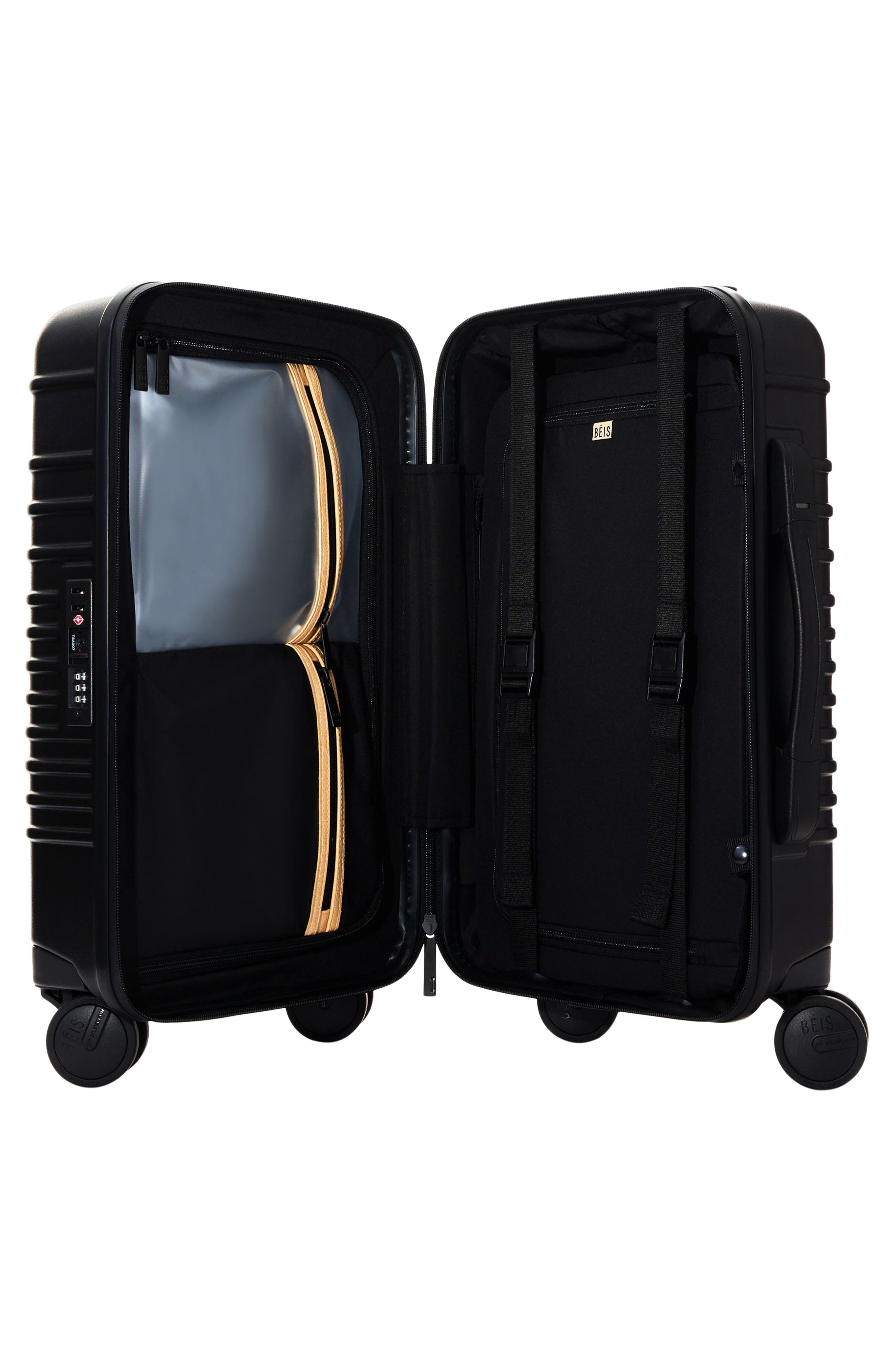 Béis The International 21-Inch Carry-On Roller, Alternate, color, Black