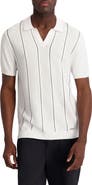KARL LAGERFELD PARIS Vertical Stripe Jacquard Polo