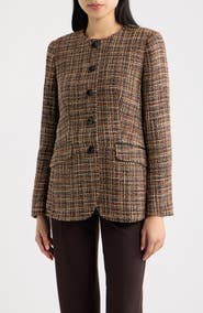 Anne Klein Collarless Blazer