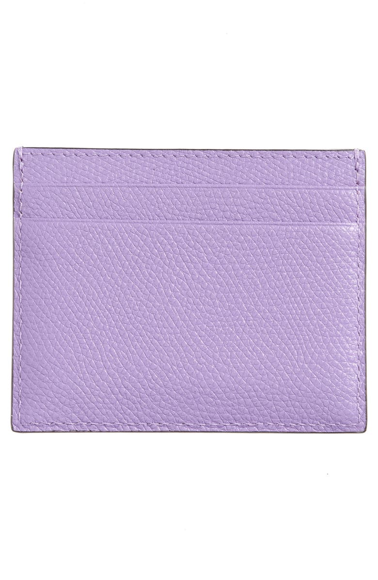 Valentino Garavani VLOGO Leather Card Holder, Alternate, color, 