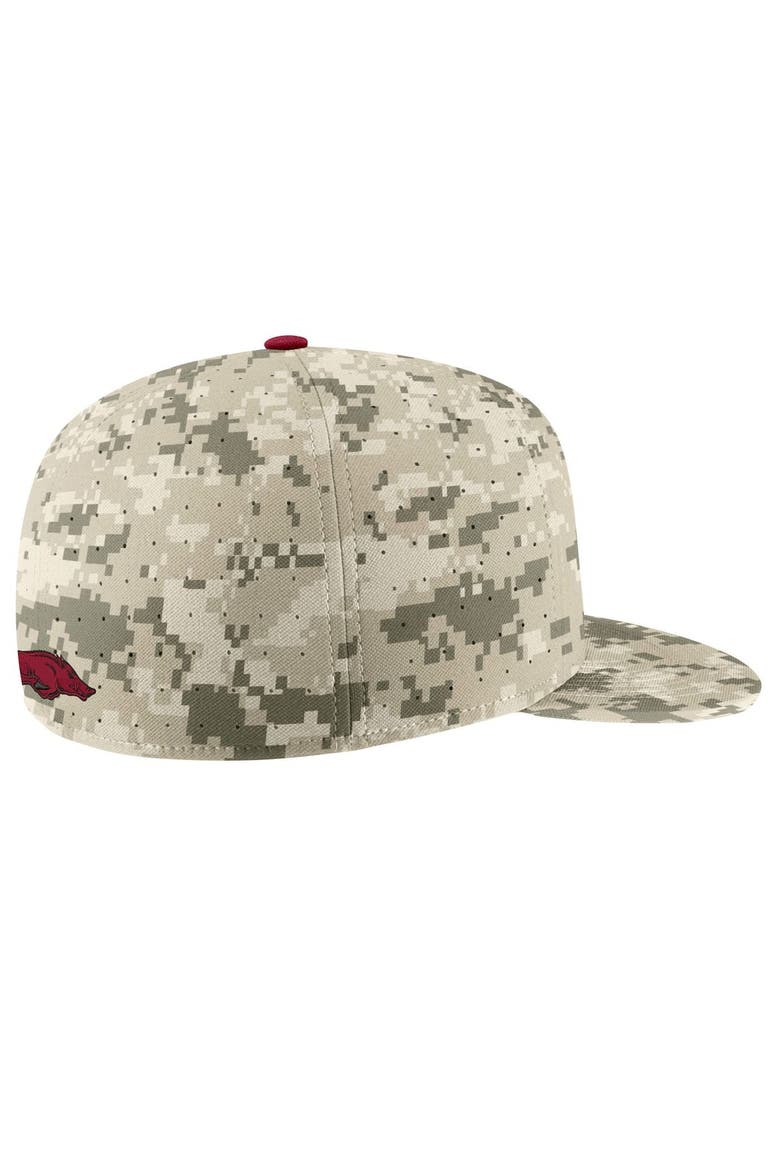 Men's Nike Camo Arkansas Razorbacks Aero True Baseball Performance Fitted Hat, Alternate, color, Camo