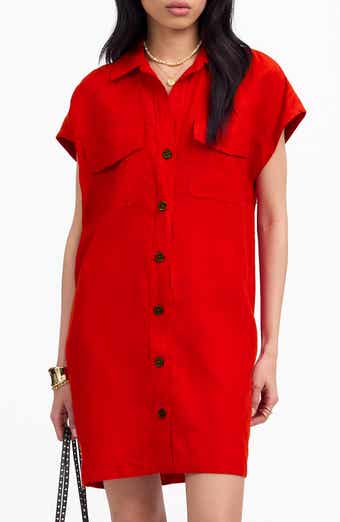 Madewell Linen Utility Shirtdress