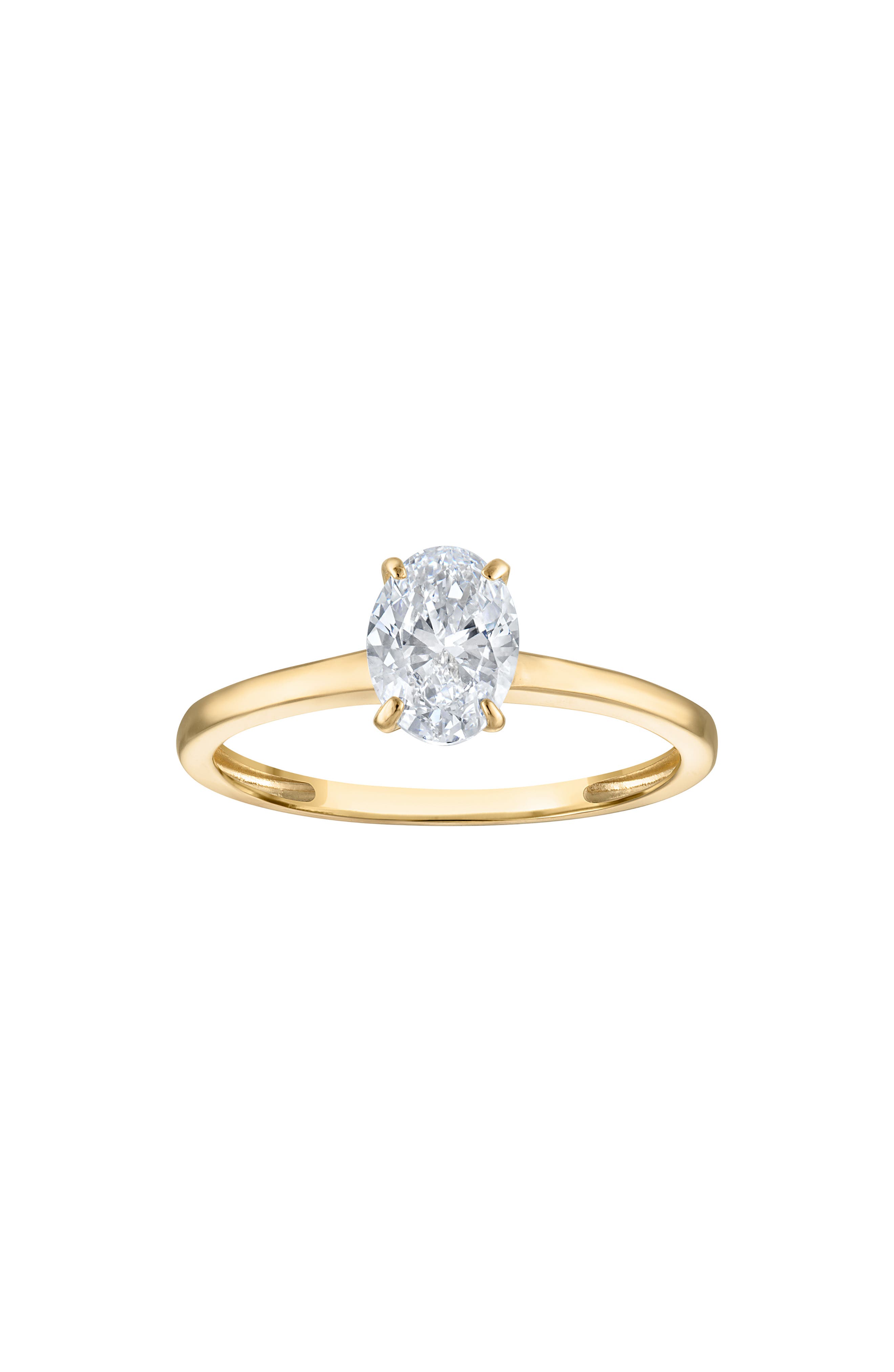 FZN 14K Gold Lab Grown Diamond Ring