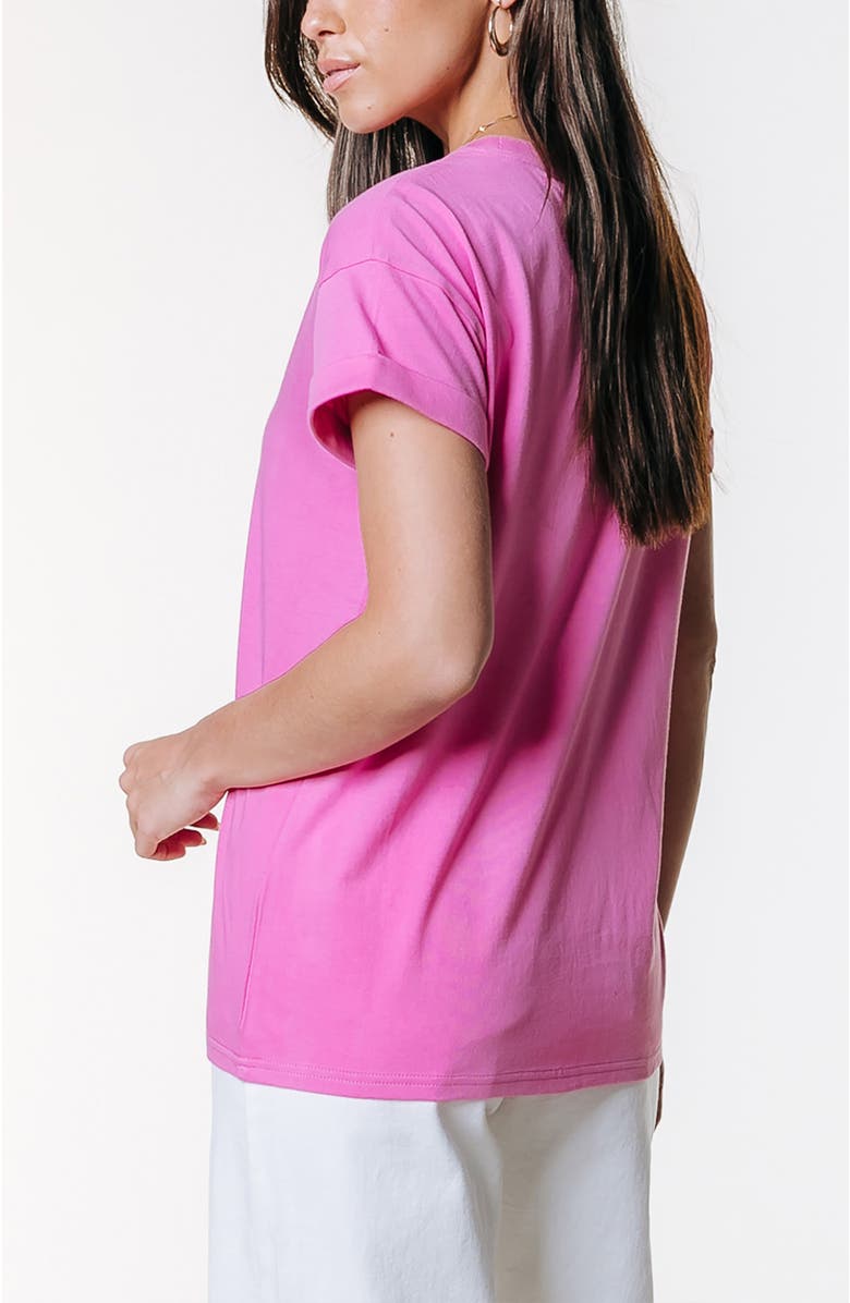 Colourful Rebel Uni Logo Boxy Tee, Alternate, color, Pink