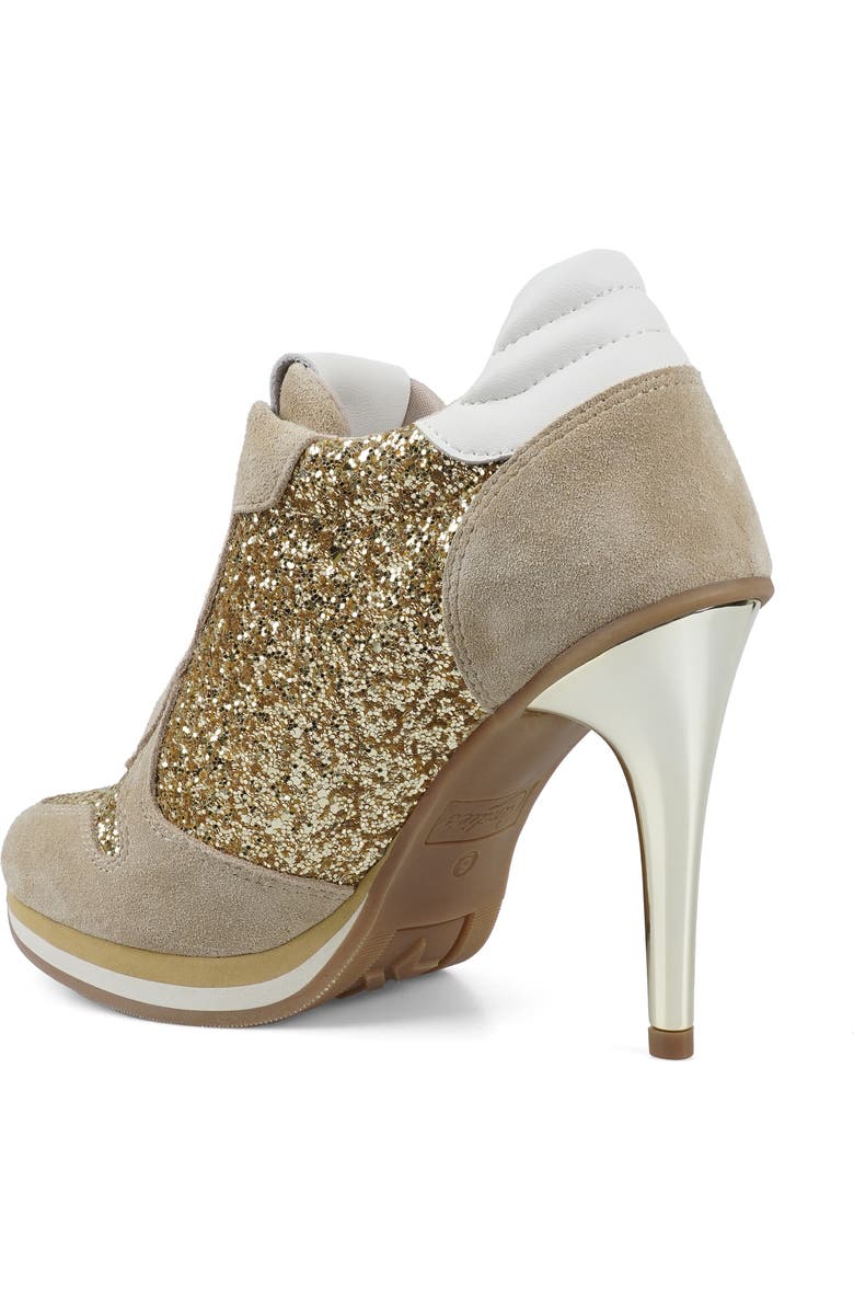 Candie
s Percy Platform Pump, Alternate, color, Beige/ Gold