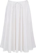 HOUSE OF CB Cora Gathered Lace-Up Skirt