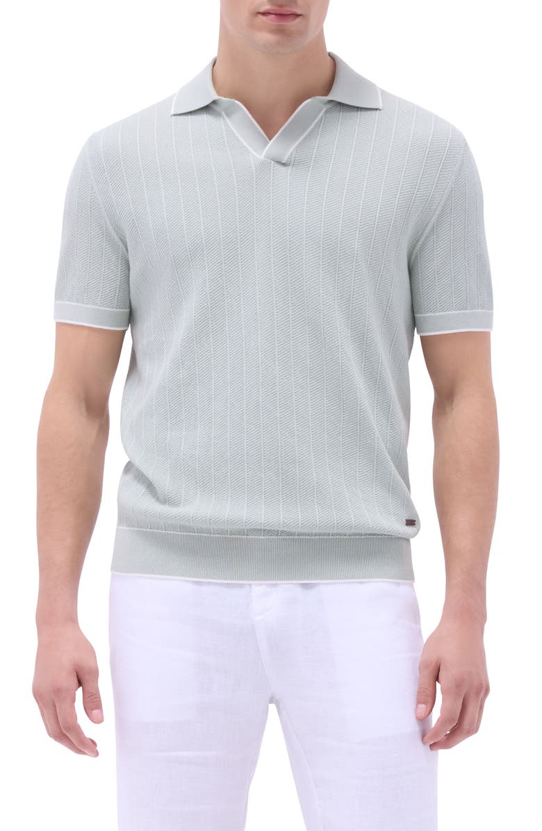 Bugatchi Johnny Collar Rib Polo, Main, color, Mint
