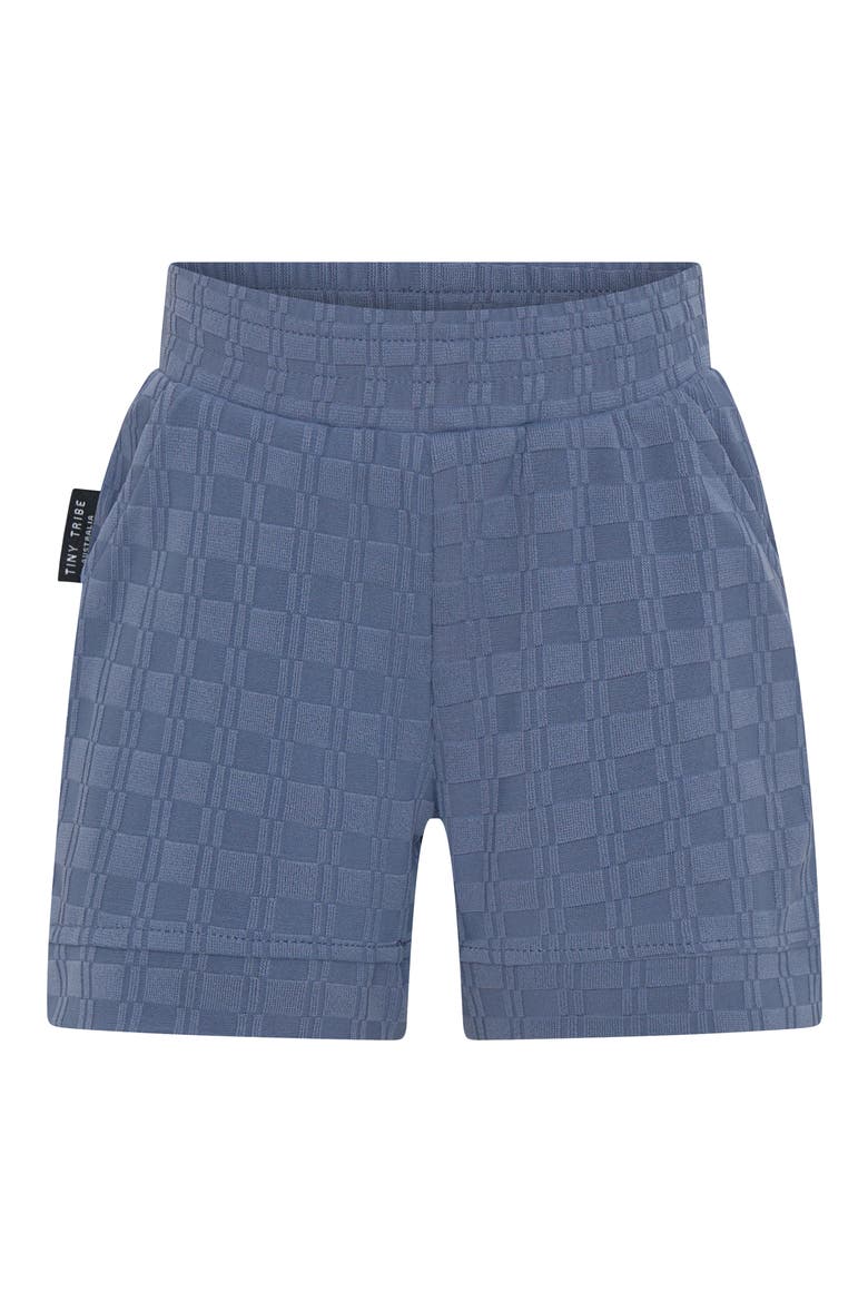 Textured Drawstring Shorts, Main, color, SLATE BLUE