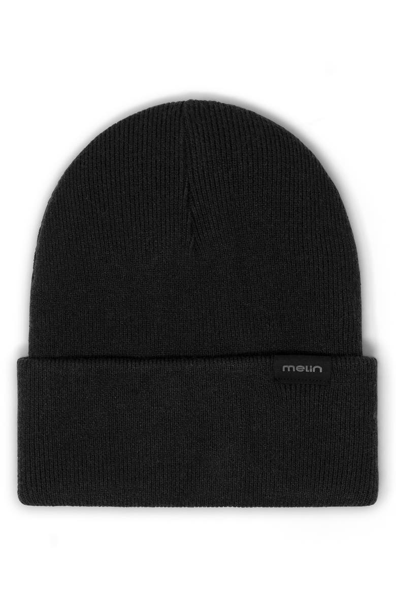 Melin Thermal Journal Beanie, Main, color, Black / Black