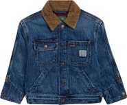 Polo Ralph Lauren Kids' Corduroy Collar Denim Jacket