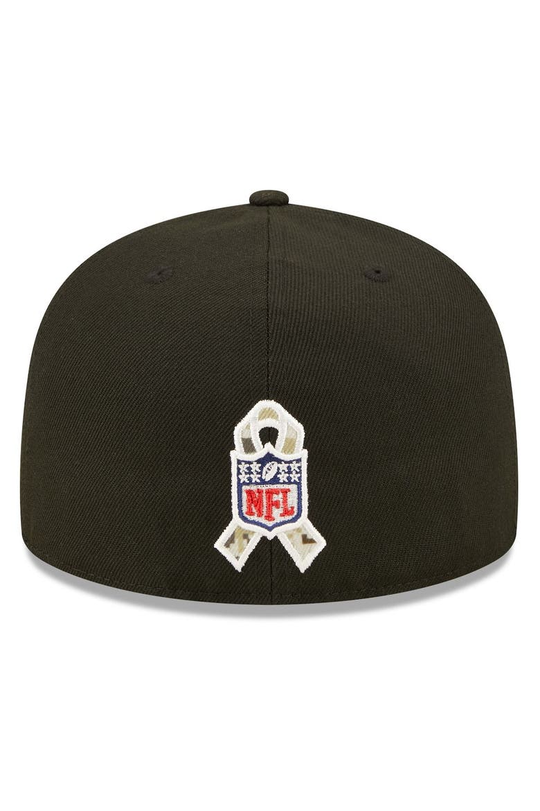 Men's New Era Black Cleveland Browns 2022 Salute To Service 59FIFTY Fitted Hat, Alternate, color, Black